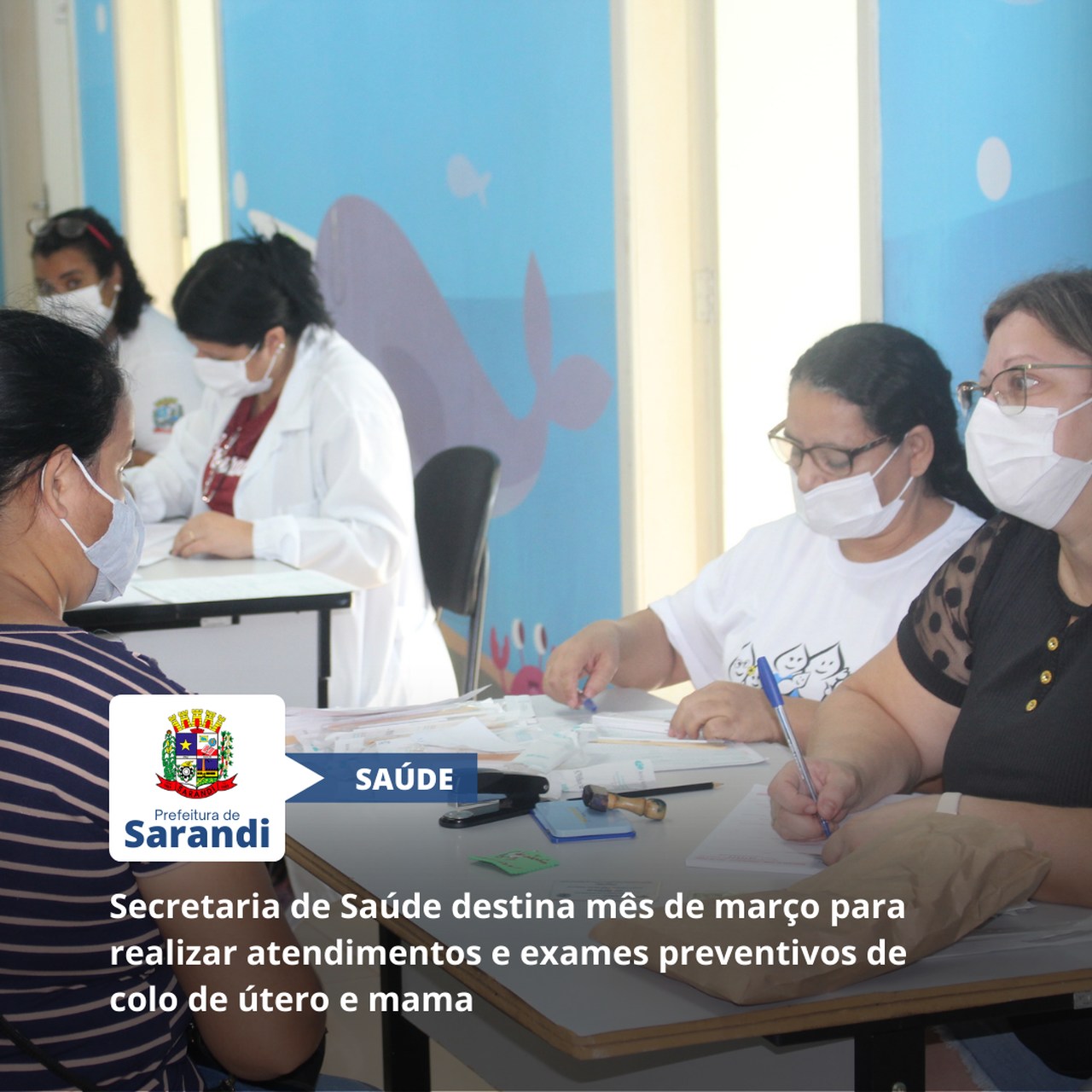 Secretaria de Saúde destina mês de março para realizar atendimentos e exames preventivos de colo de útero e mama